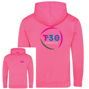 T30 Electric Pink Hoodie | Personalised