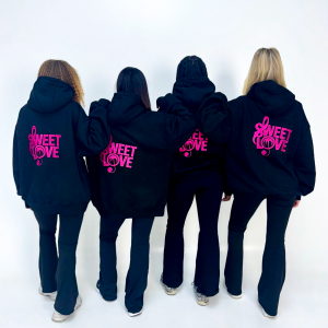Alternative view of Sweet Love Oversized Embroidered Hoodie