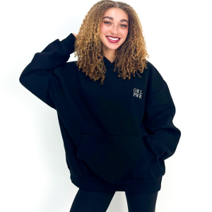 Sweet Love Oversized Embroidered Hoodie
