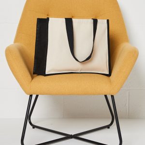 Jute and Canvas Shopper Tote
